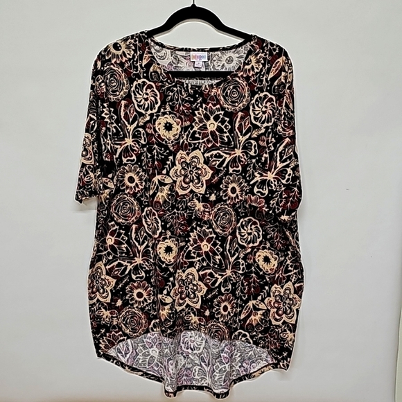 LuLaRoe Tops - LuLaRoe Irma Tunic poly spandex fall floral print